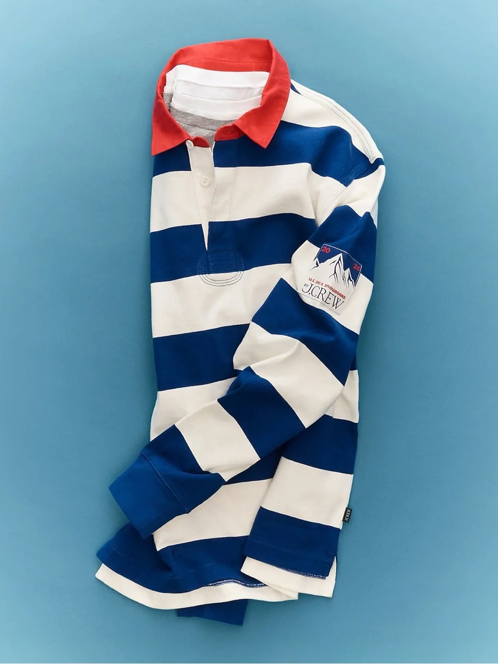 J. CREW U.S. Ski & Snowboard by J.Crew rugby shirt in stripe Size L $128 CQ461